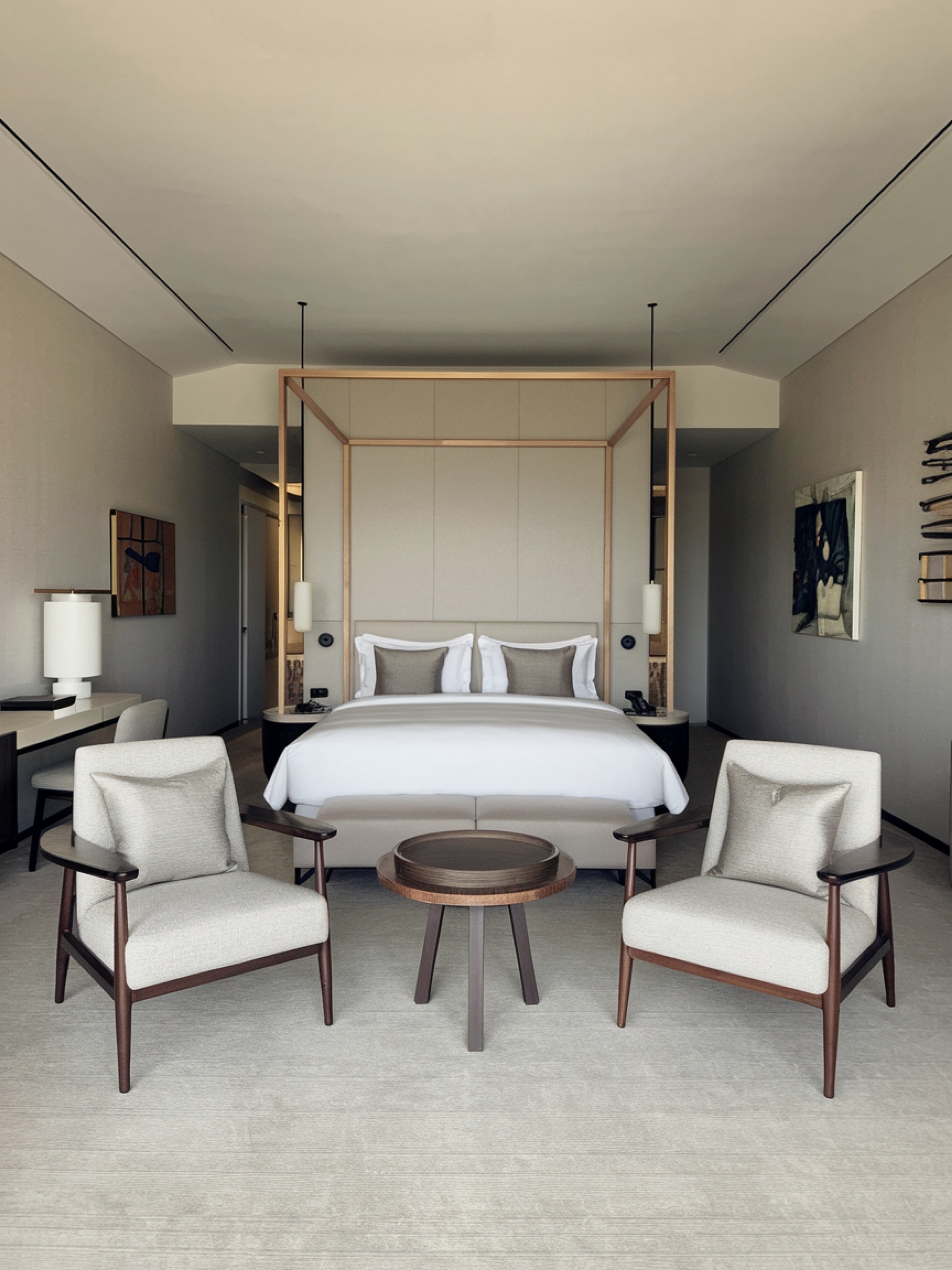 Before - Dark luxury hotel style bedroom makeover